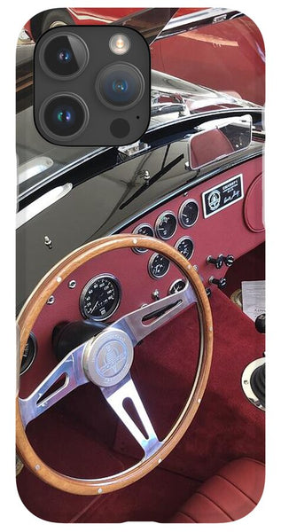 Shelby Cobra Sports Car interior - Phone Case