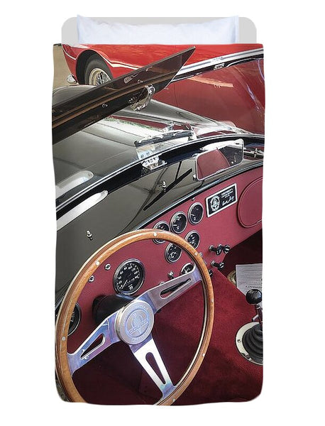Shelby Cobra Sports Car interior - Duvet Cover