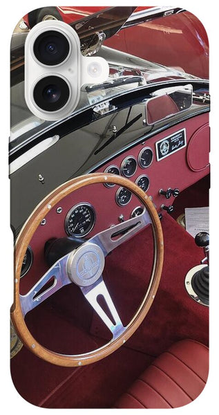 Shelby Cobra Sports Car interior - Phone Case