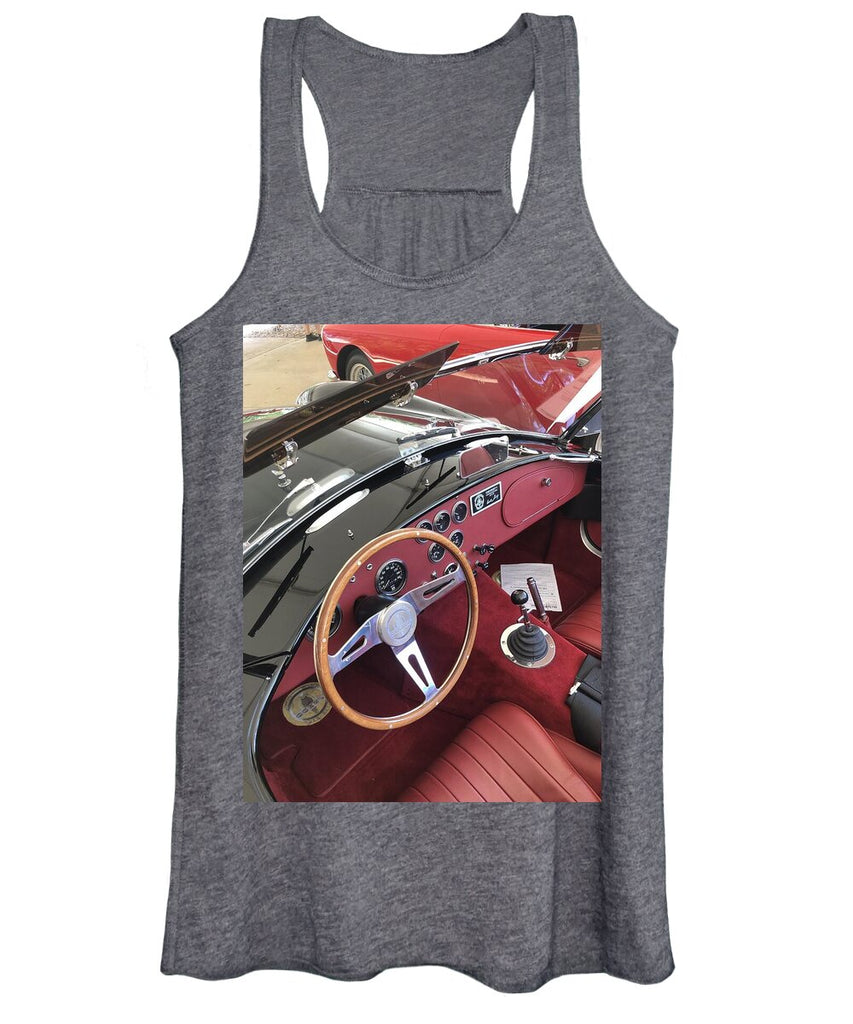 Shelby Cobra Sports Car interior - Women's Tank Top