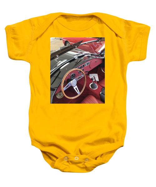 Shelby Cobra Sports Car interior - Baby Onesie