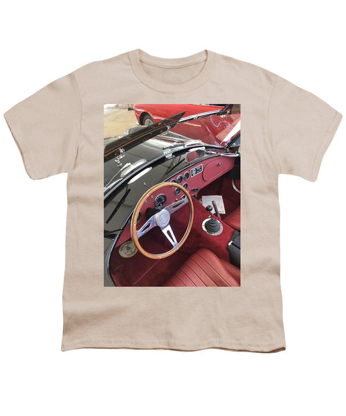 Shelby Cobra Sports Car interior - Youth T-Shirt