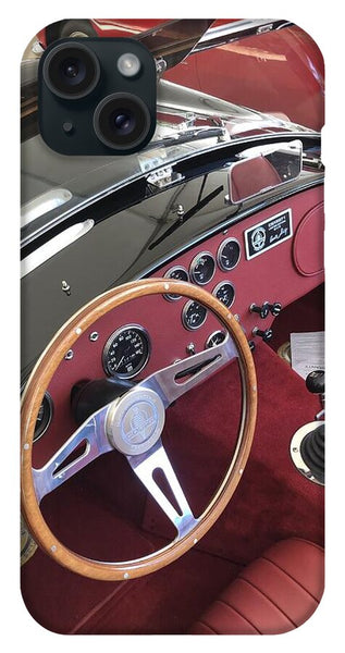 Shelby Cobra Sports Car interior - Phone Case