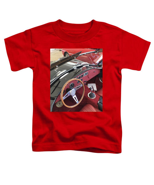 Shelby Cobra Sports Car interior - Toddler T-Shirt