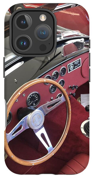 Shelby Cobra Sports Car interior - Phone Case