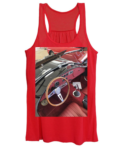 Shelby Cobra Sports Car interior - Women's Tank Top
