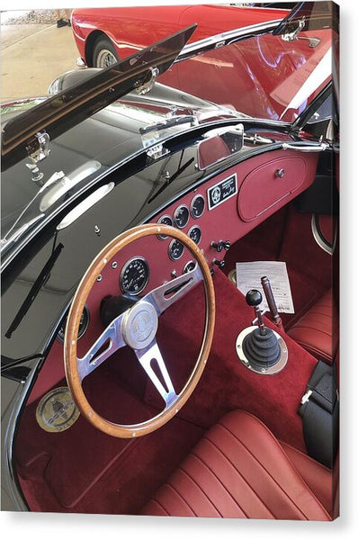 Shelby Cobra Sports Car interior - Acrylic Print