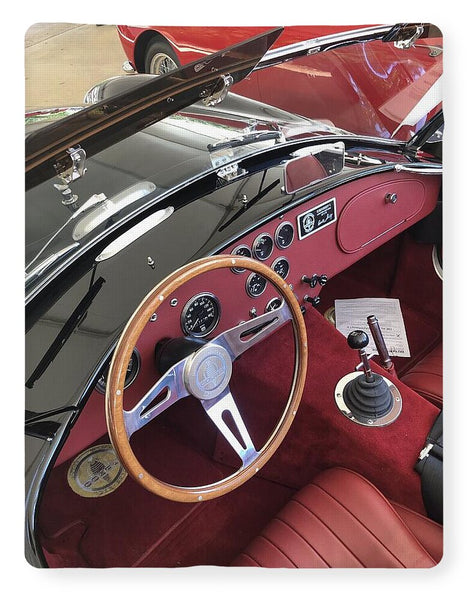 Shelby Cobra Sports Car interior - Blanket