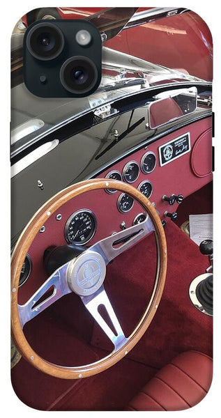 Shelby Cobra Sports Car interior - Phone Case