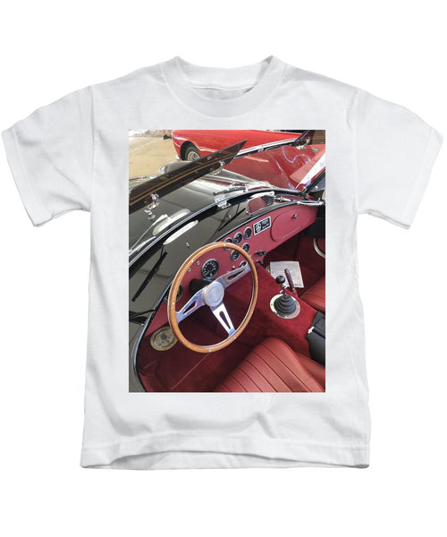 Shelby Cobra Sports Car interior - Kids T-Shirt