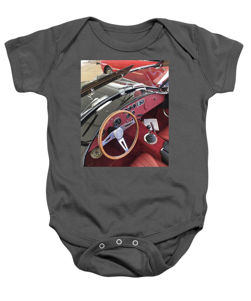 Shelby Cobra Sports Car interior - Baby Onesie