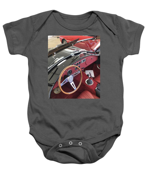 Shelby Cobra Sports Car interior - Baby Onesie