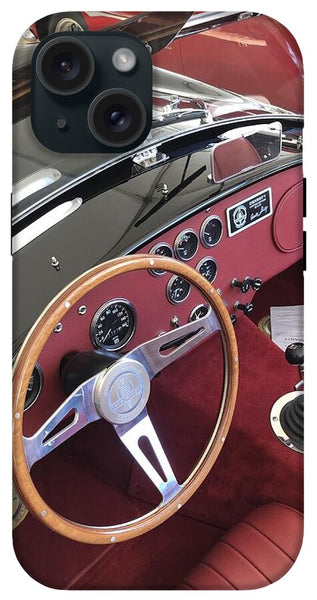 Shelby Cobra Sports Car interior - Phone Case