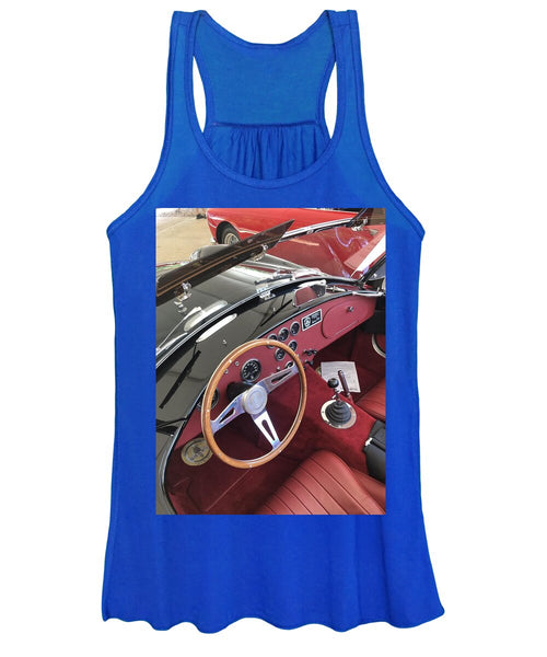 Shelby Cobra Sports Car interior - Women's Tank Top