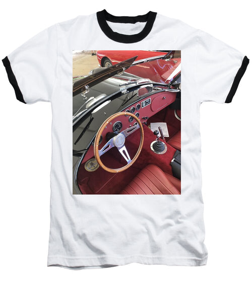 Shelby Cobra Sports Car interior - Baseball T-Shirt