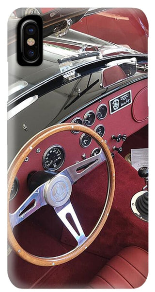 Shelby Cobra Sports Car interior - Phone Case