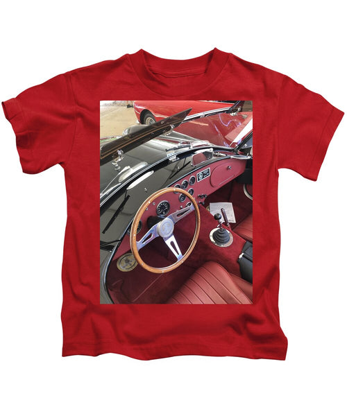 Shelby Cobra Sports Car interior - Kids T-Shirt