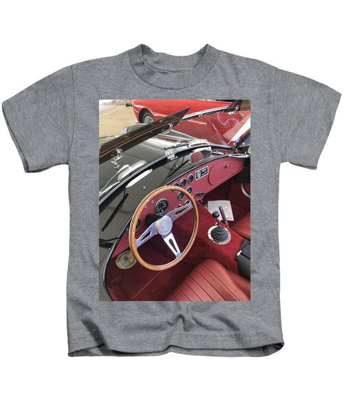 Shelby Cobra Sports Car interior - Kids T-Shirt