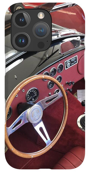 Shelby Cobra Sports Car interior - Phone Case