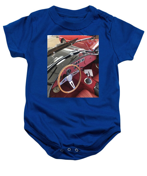 Shelby Cobra Sports Car interior - Baby Onesie