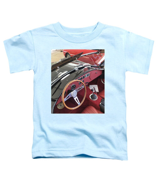 Shelby Cobra Sports Car interior - Toddler T-Shirt