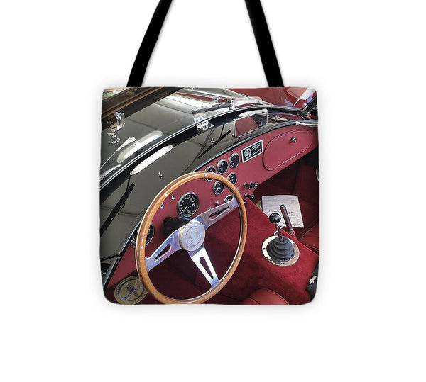 Shelby Cobra Sports Car interior - Tote Bag