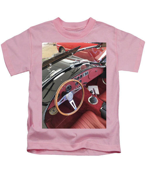 Shelby Cobra Sports Car interior - Kids T-Shirt