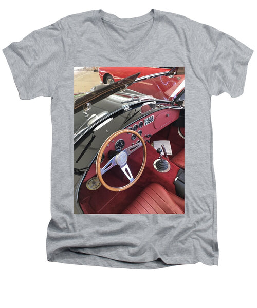 Shelby Cobra Sports Car interior - Men's V-Neck T-Shirt