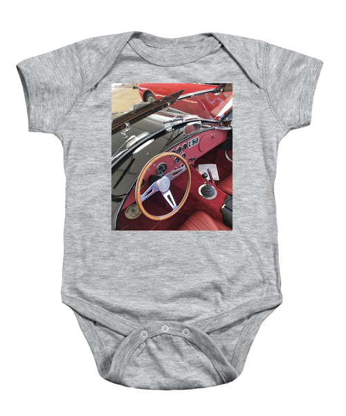 Shelby Cobra Sports Car interior - Baby Onesie