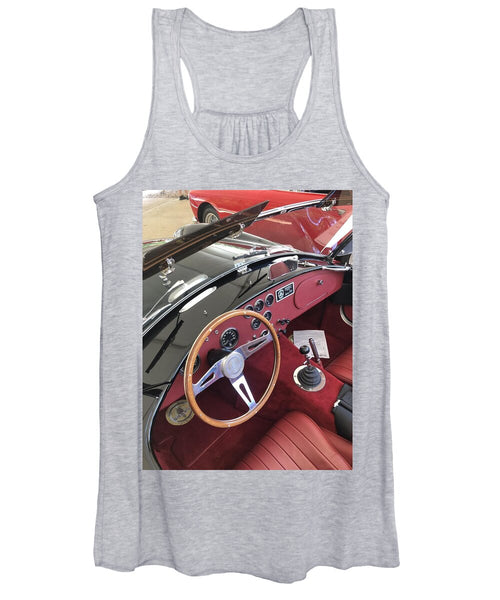 Shelby Cobra Sports Car interior - Women's Tank Top