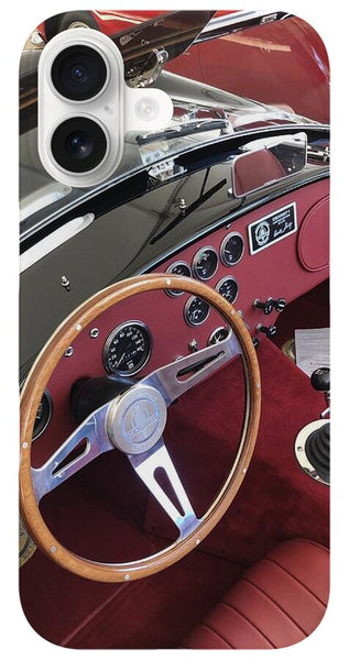 Shelby Cobra Sports Car interior - Phone Case