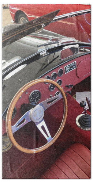 Shelby Cobra Sports Car interior - Bath Towel