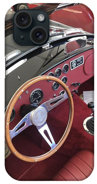 Shelby Cobra Sports Car interior - Phone Case