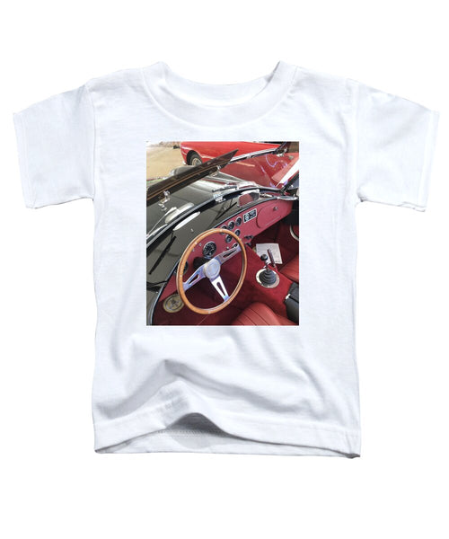 Shelby Cobra Sports Car interior - Toddler T-Shirt