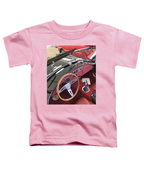 Shelby Cobra Sports Car interior - Toddler T-Shirt