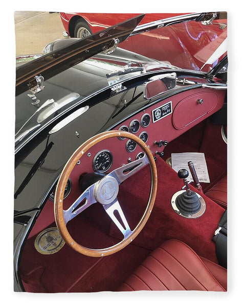 Shelby Cobra Sports Car interior - Blanket