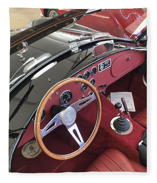 Shelby Cobra Sports Car interior - Blanket