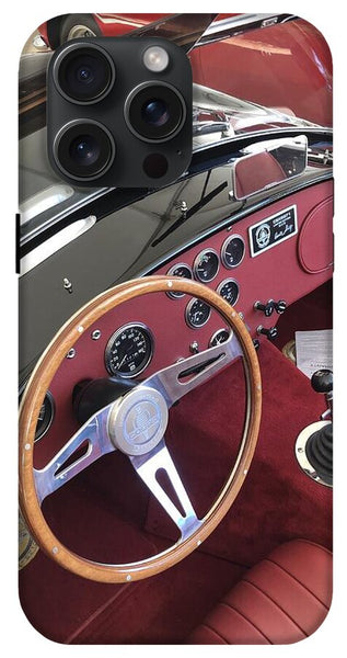 Shelby Cobra Sports Car interior - Phone Case