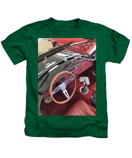Shelby Cobra Sports Car interior - Kids T-Shirt
