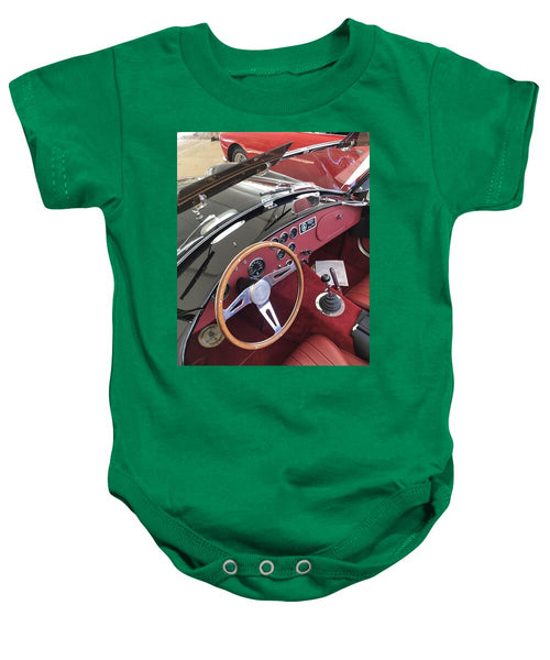 Shelby Cobra Sports Car interior - Baby Onesie
