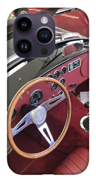 Shelby Cobra Sports Car interior - Phone Case