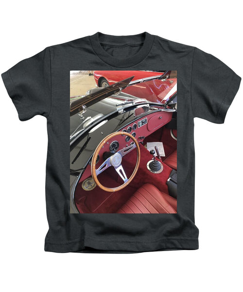 Shelby Cobra Sports Car interior - Kids T-Shirt