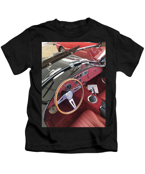 Shelby Cobra Sports Car interior - Kids T-Shirt