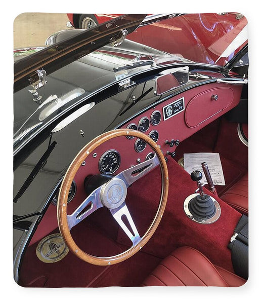 Shelby Cobra Sports Car interior - Blanket