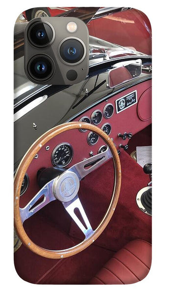 Shelby Cobra Sports Car interior - Phone Case