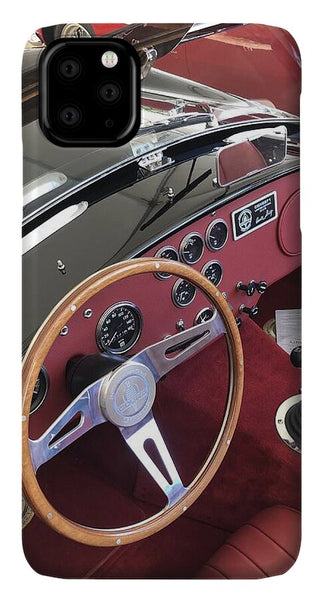 Shelby Cobra Sports Car interior - Phone Case