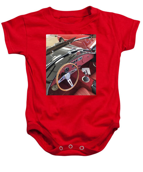 Shelby Cobra Sports Car interior - Baby Onesie