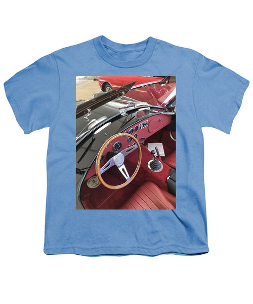 Shelby Cobra Sports Car interior - Youth T-Shirt