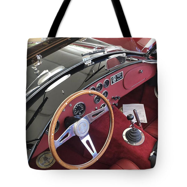 Shelby Cobra Sports Car interior - Tote Bag