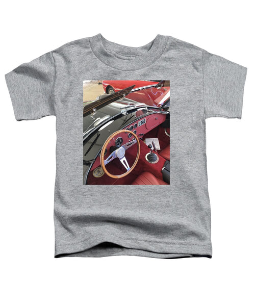Shelby Cobra Sports Car interior - Toddler T-Shirt